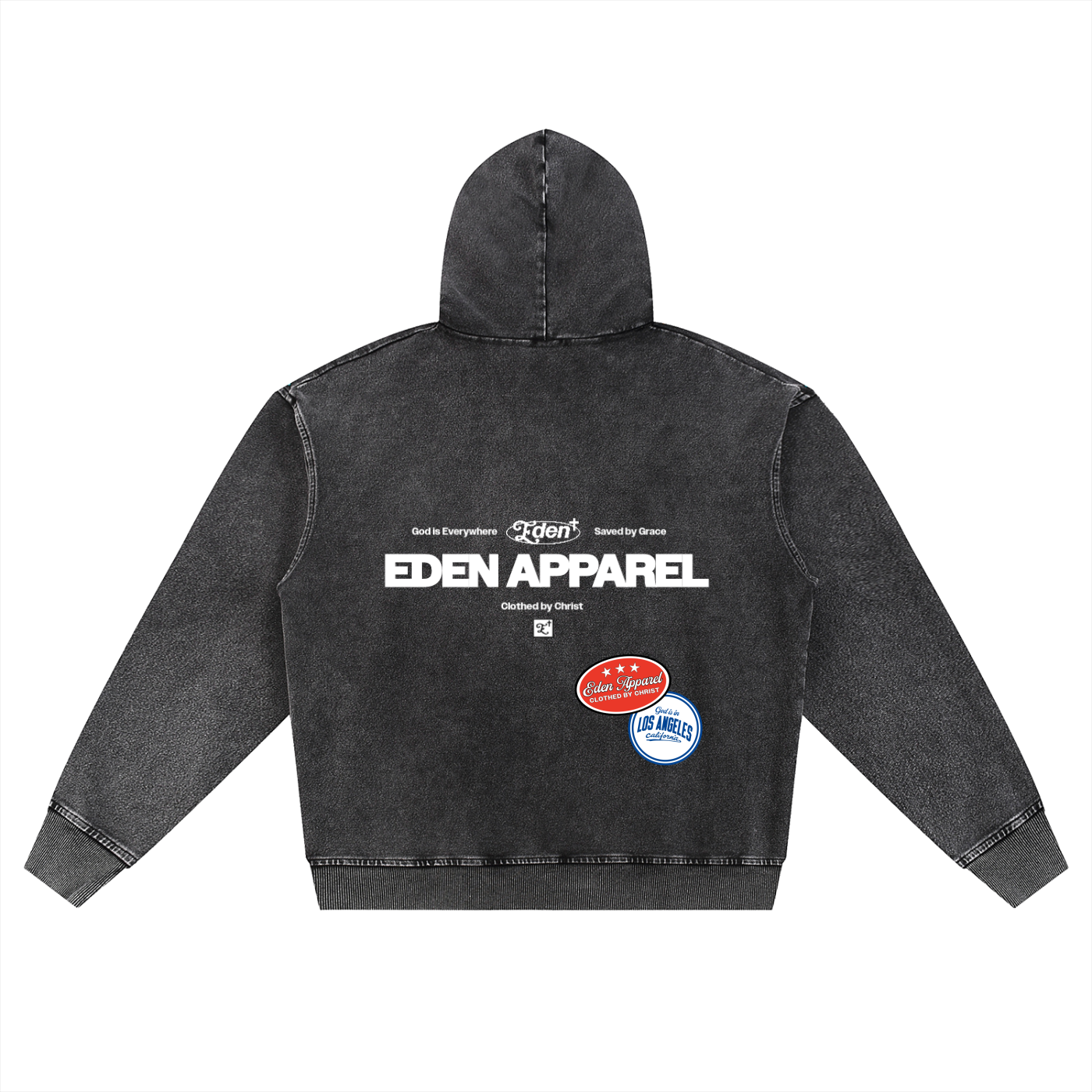God is Everywhere Oversized Zip-Up Hoodie