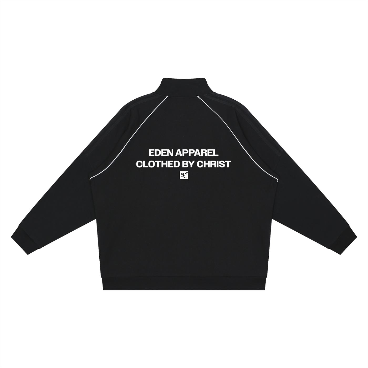 God is Everywhere Striped Raglan Sleeve Jacket